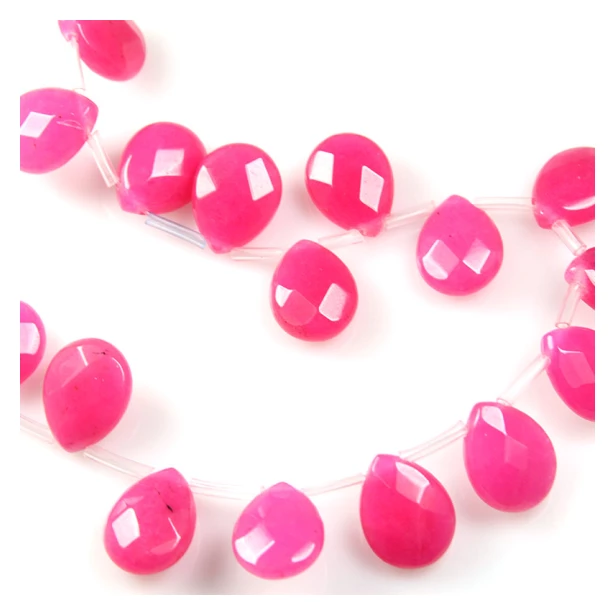 Jadeit fasetowany barwiony różowy- 1 szt