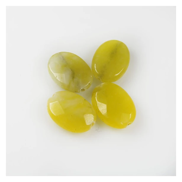 Jadeit fasetowany barwiony żółty- 1 szt