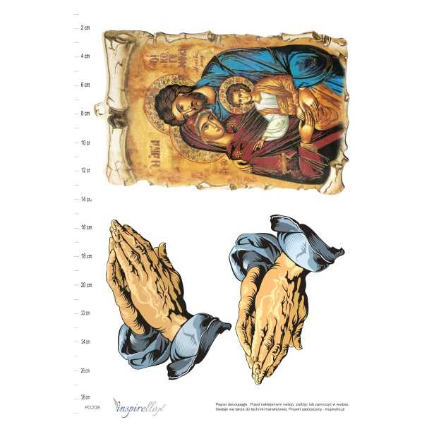 Papier decoupage -  ikony, święte obrazki