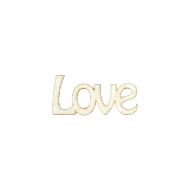 Napis: Love 6,3x3 cm