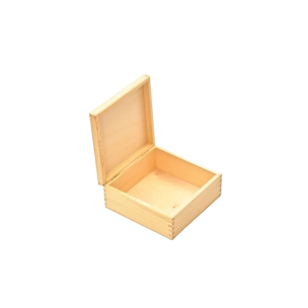 Drewniane pudełko  kwadratowe - 16x16x6 cm