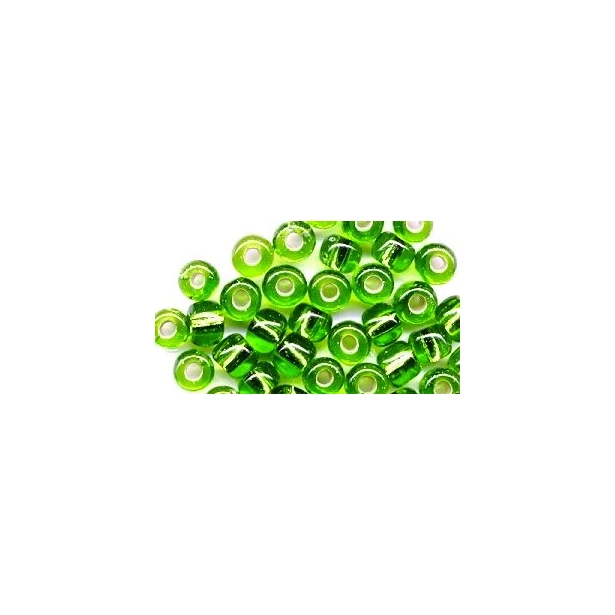 Koraliki zielony półprzeźroczysty 7,5 mm, 5 sztuk