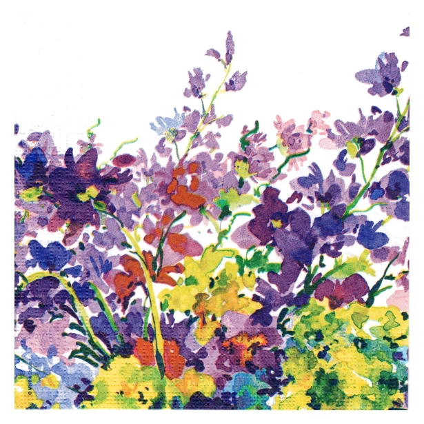 Serwetka  - malownicze kwiaty