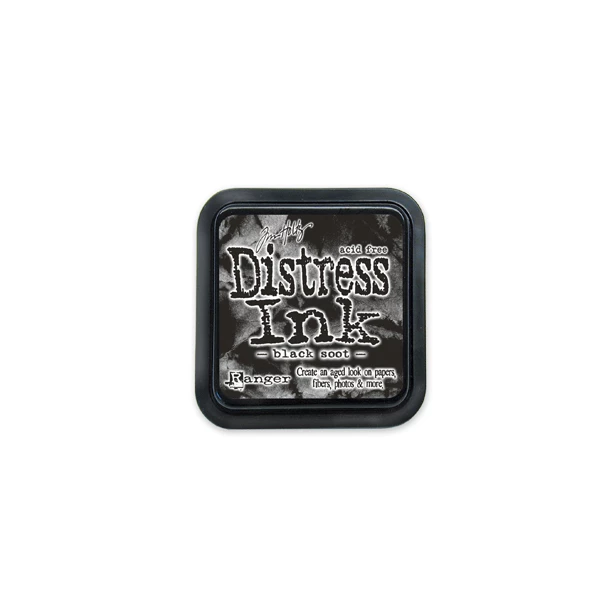 Distress Ink Pad - Poduszka z tuszem - Ranger - Black Soot