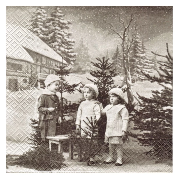 Serwetka -  świąteczne dzieci
