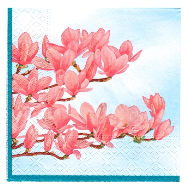 Serwetka mała - magnolie
