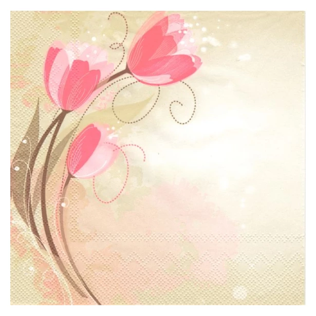 Serwetka  - tulipany