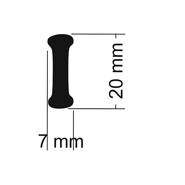 Literka do napisów I 20x7 mm