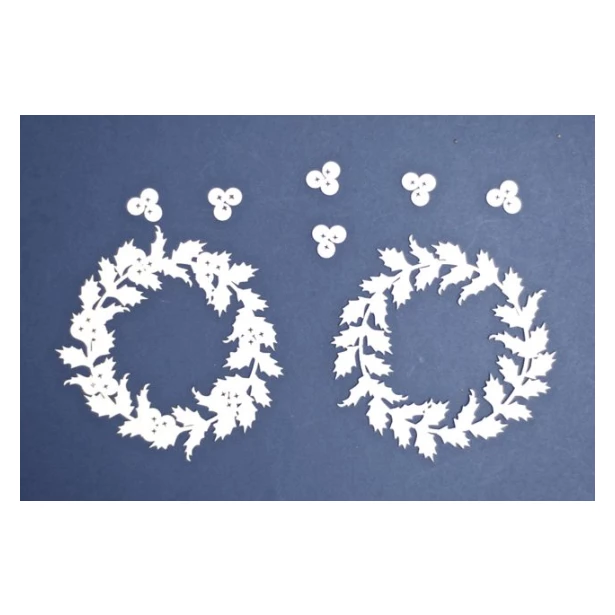 Wianki ostrokrzewu - 2 sztuki