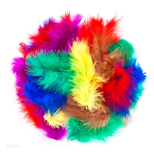 Piórka 5-12cm, 10g - Różowe różowe