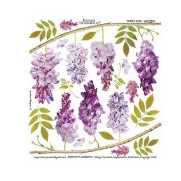 Sospeso - folia z nadrukiem - wisteria