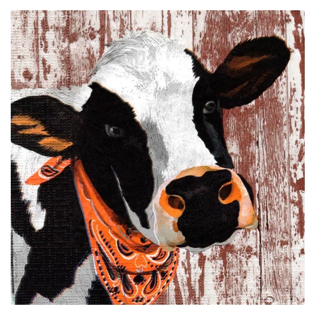 Serwetka - krowa