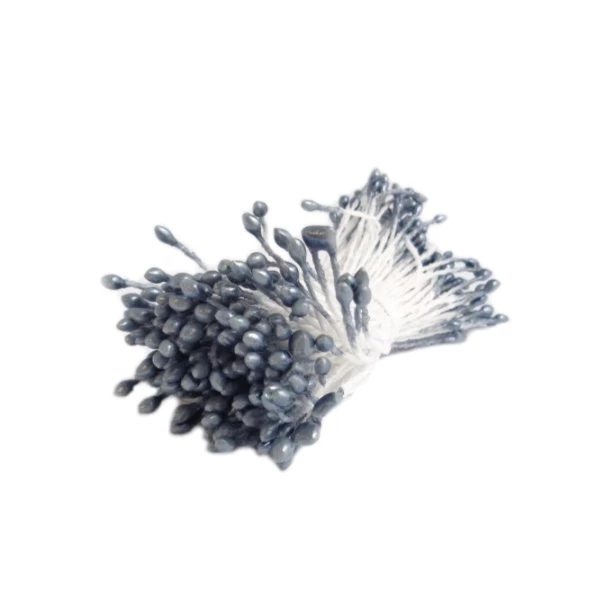 Miniaturowe pręciki szaro-srebrne 200 sztuk