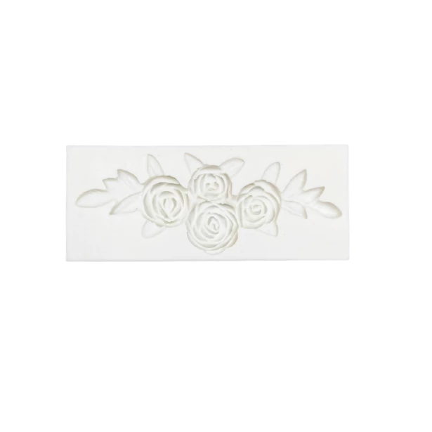 Foremka Silikonowa Girlanda 4 różyczki 11,5x4,7cm