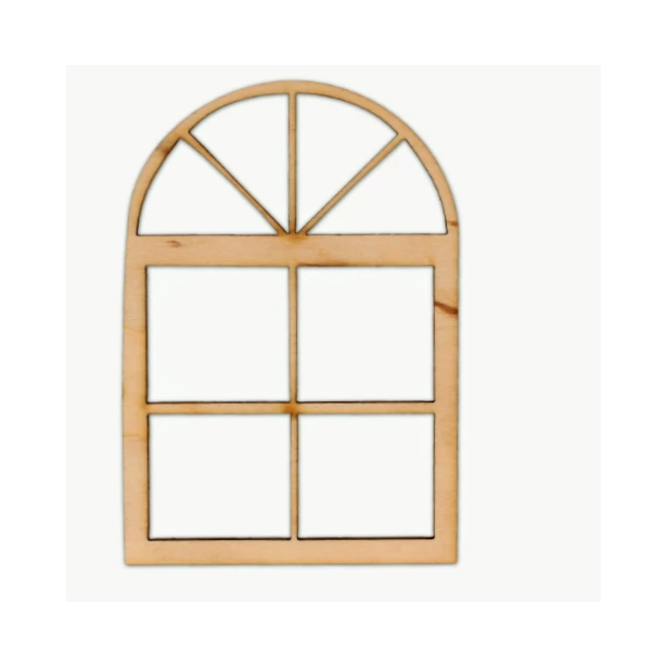 Okno z kwadratowymi podziałkami 10x7cm
