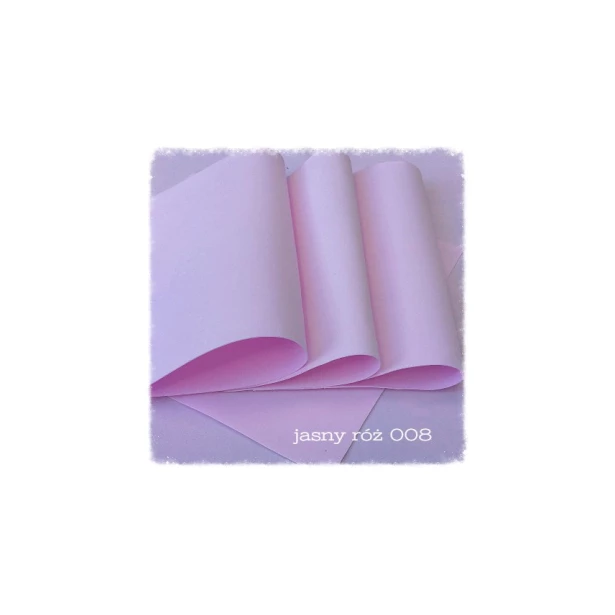 Foamiran irański - pianka 60x70cm jasny róż