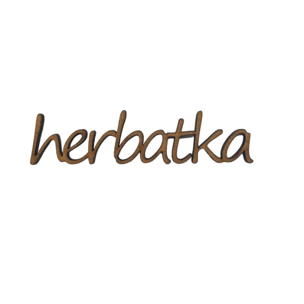 Napis herbatka 8x2cm