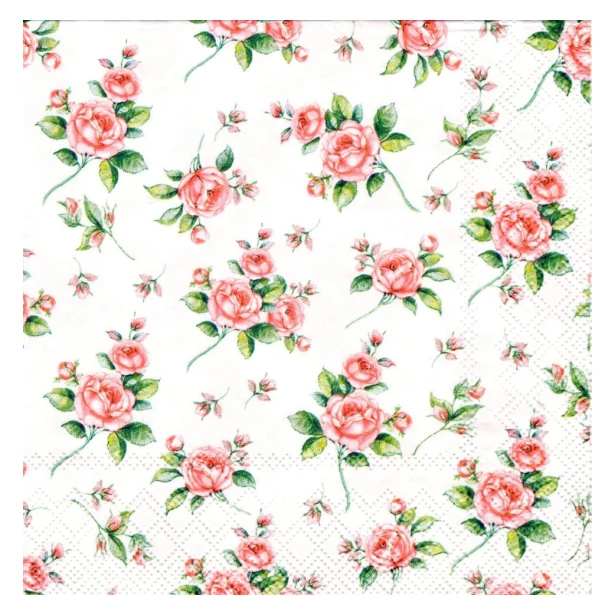 Serwetka - różyczki