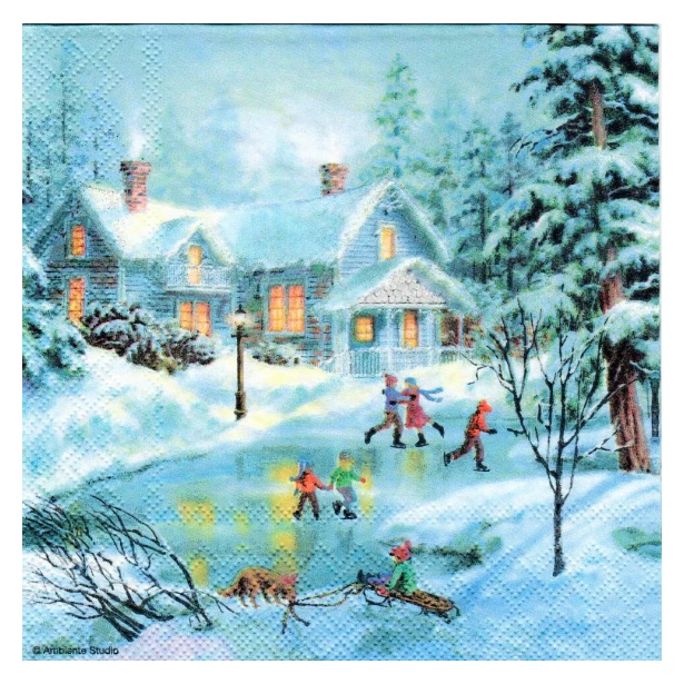 Serwetka - Zimowy widok