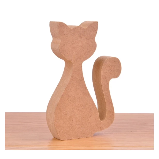 Stojaczek dekoracyjny kot z puchatym ogonem 8x12cm