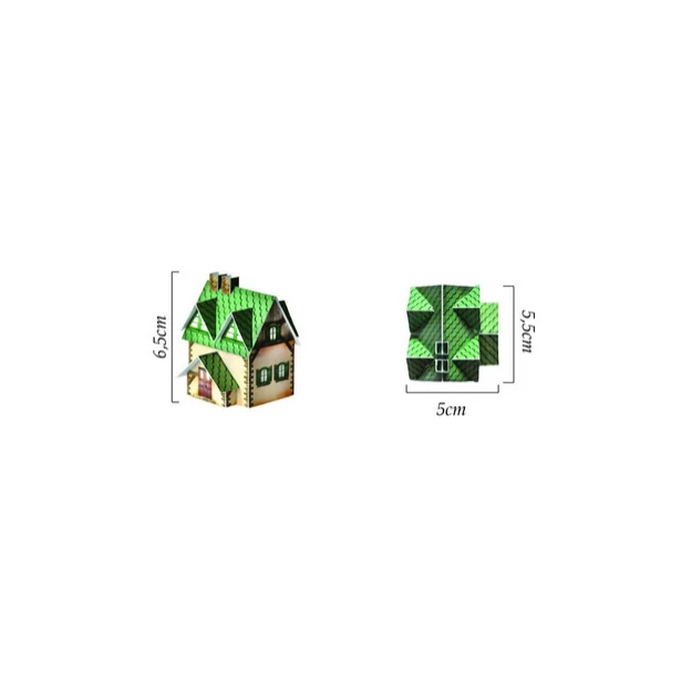 Mini Choinka dekoracyjna zielona 8 cm