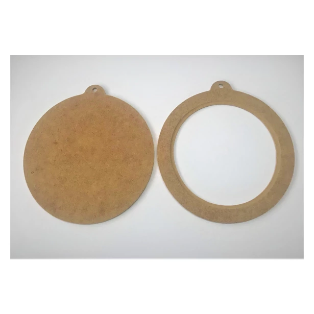 Bombka dwuczęściowa frezowana HDF 12cm