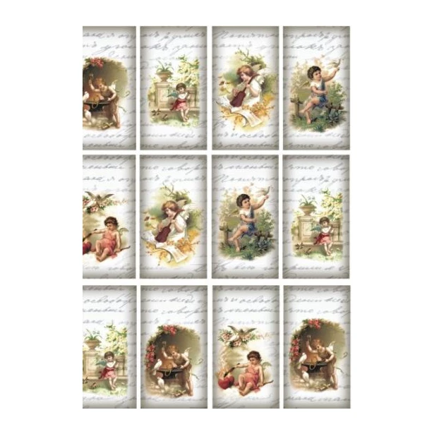 PAPIER RYŻOWY  A4 - Aniołki