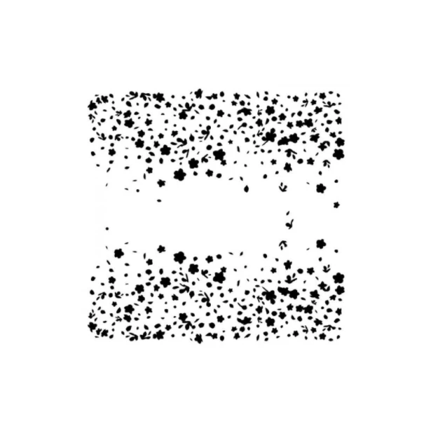 Szablon Maska 15x15cm - Falling flowers/Spadające liście