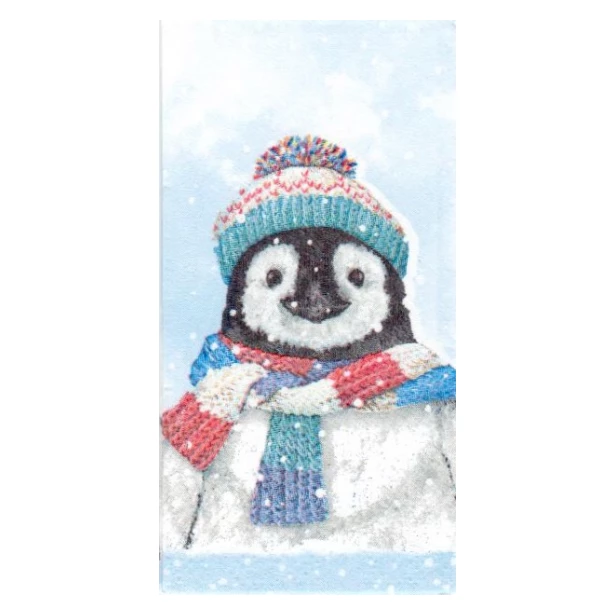 Chusteczka - zimowy pingwin