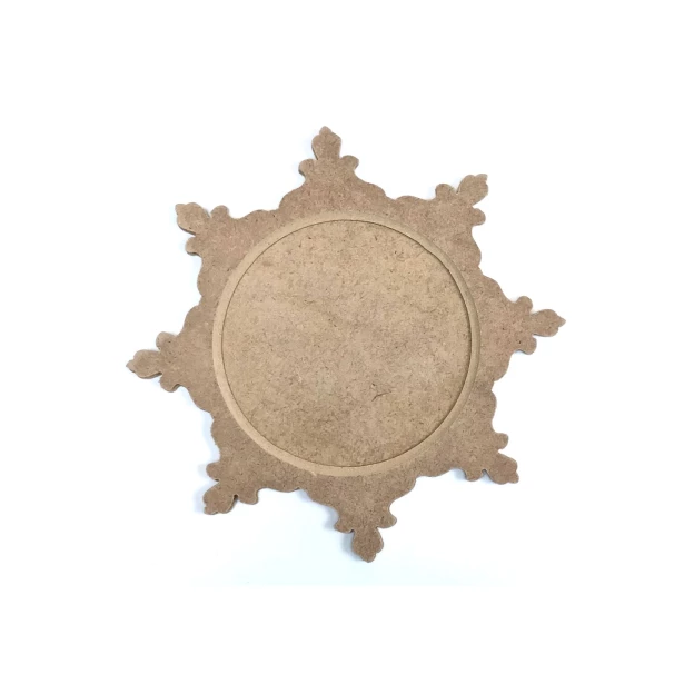 Bombka śnieżynka dwuczęściowa 17,5 cm - 2 elementy