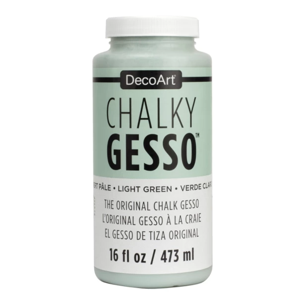 DecoArt-Chalky Gesso Light Green 473 ml