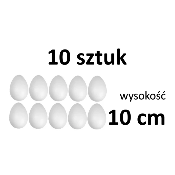 Jajko styropianowe włoskie 10 cm - 10 sztuk