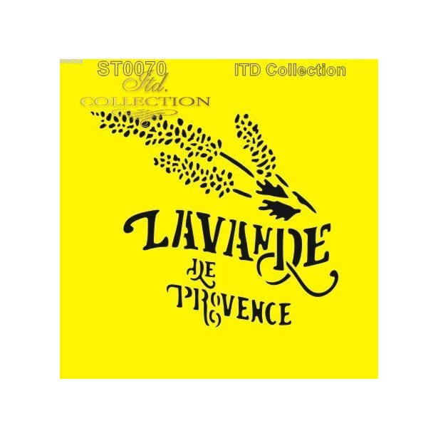 Szablon maska 16x16cm - kwiaty, lawenda