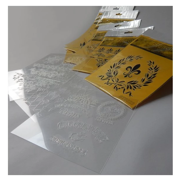 Szablon maska 16x16cm - kwiaty, lawenda