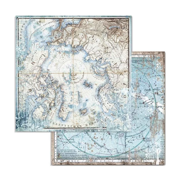 Bloczek papierów do scrapbookingu - 10 arkuszy  30x30 cm ARCTIC ANTARCTIC