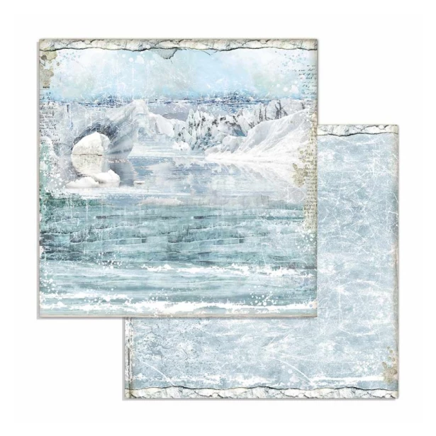 Bloczek papierów do scrapbookingu - 10 arkuszy  30x30 cm ARCTIC ANTARCTIC