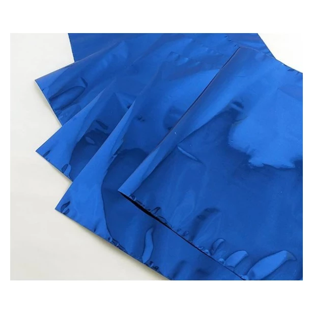 Folia metaliczna termoton - niebieska 5 sztuk