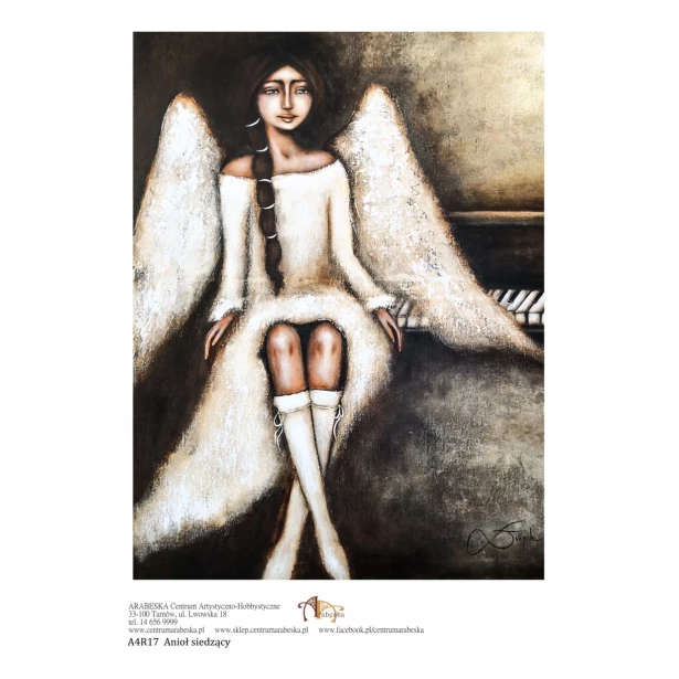 PAPIER RYŻOWY A4 - Anioł