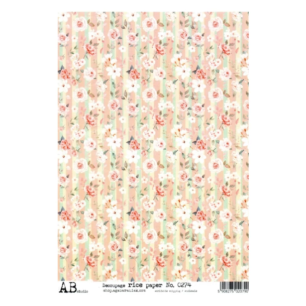Papier ryżowy A4 - Kwiaty, Tło, Tapeta
