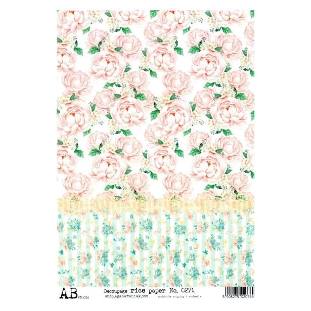Papier ryżowy A4 - Róże, Kwiaty