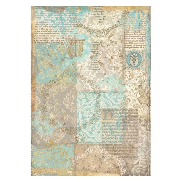 Papier ryżowy A4 - SLEEPING BEAUTY PATCHWORK