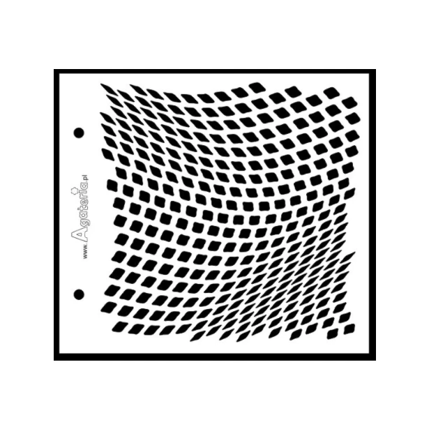 Szablon 3D do past strukturalnych 15x16 cm SIATKA