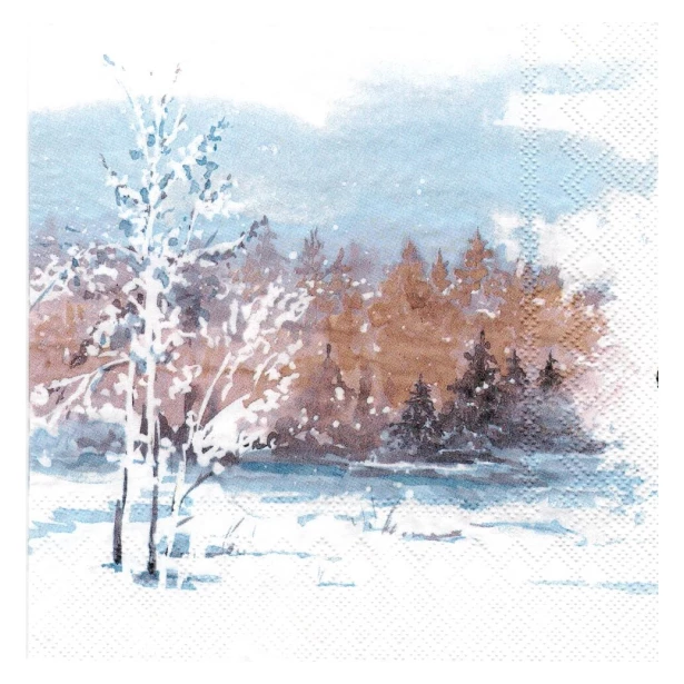 Serwetka -  Zimowy widok
