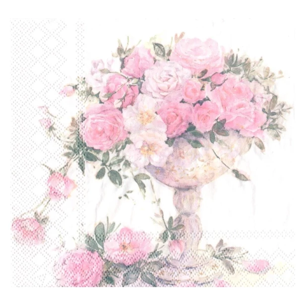 Serwetka - Bukiet kwiatów, róże