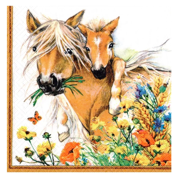 Serwetka - Konie