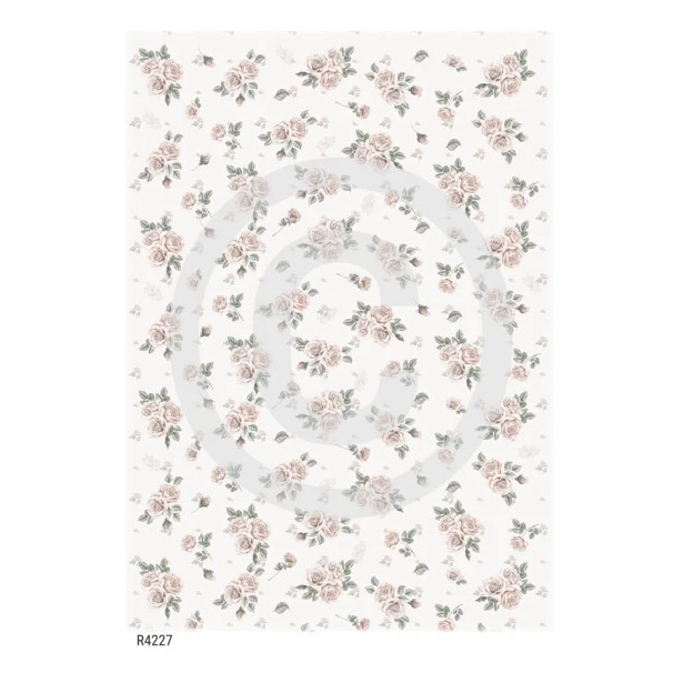 PAPIER RYŻOWY A4 - Kwiaty, róże