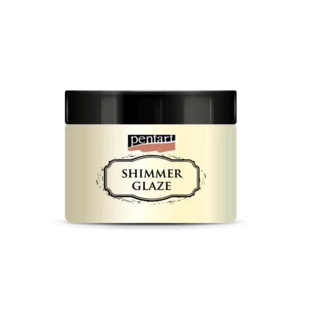 PASTA SHIMMER GLAZE SZABLONÓW 150ml BIAŁA PERŁA