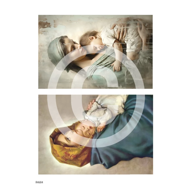PAPIER RYŻOWY A4 - Maryja, Matka Boska, Jezus