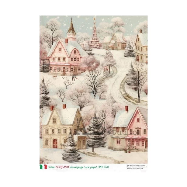 Papier ryżowy A4 - boże narodzenie, widok