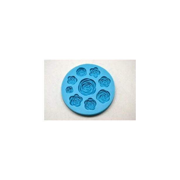 PENTART FOREMKA SILIKONOWA 9 RÓŻYCZEK NA KOLE 9,5cm
